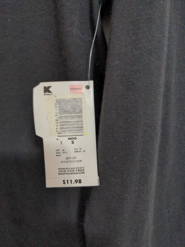 Camisa Hombre Talla Pequeña Absorbe Humedad Mangas Largas Marca Athletch Nueva Con Etiquetas Negra Foto 3 de 4