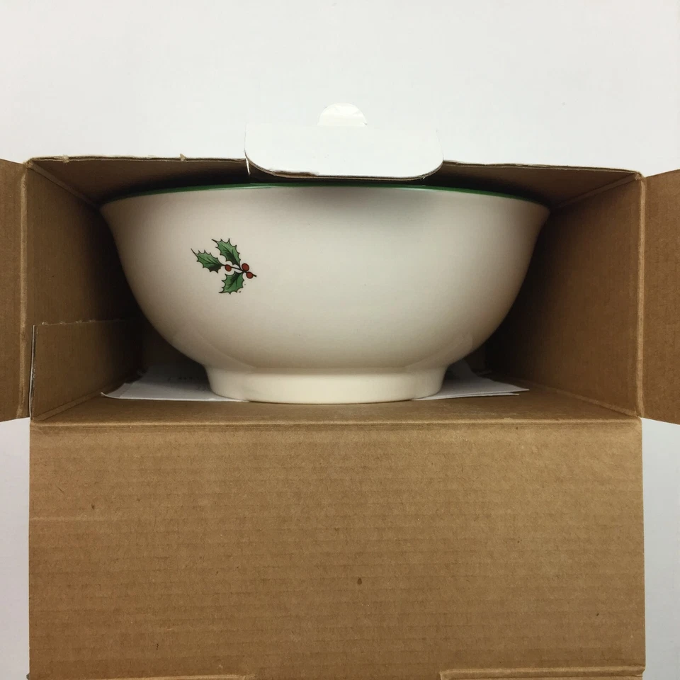 Spode Christmas Tree Porcelain China Revere Bowl Box When I Count Blessings - Image 4 of 4