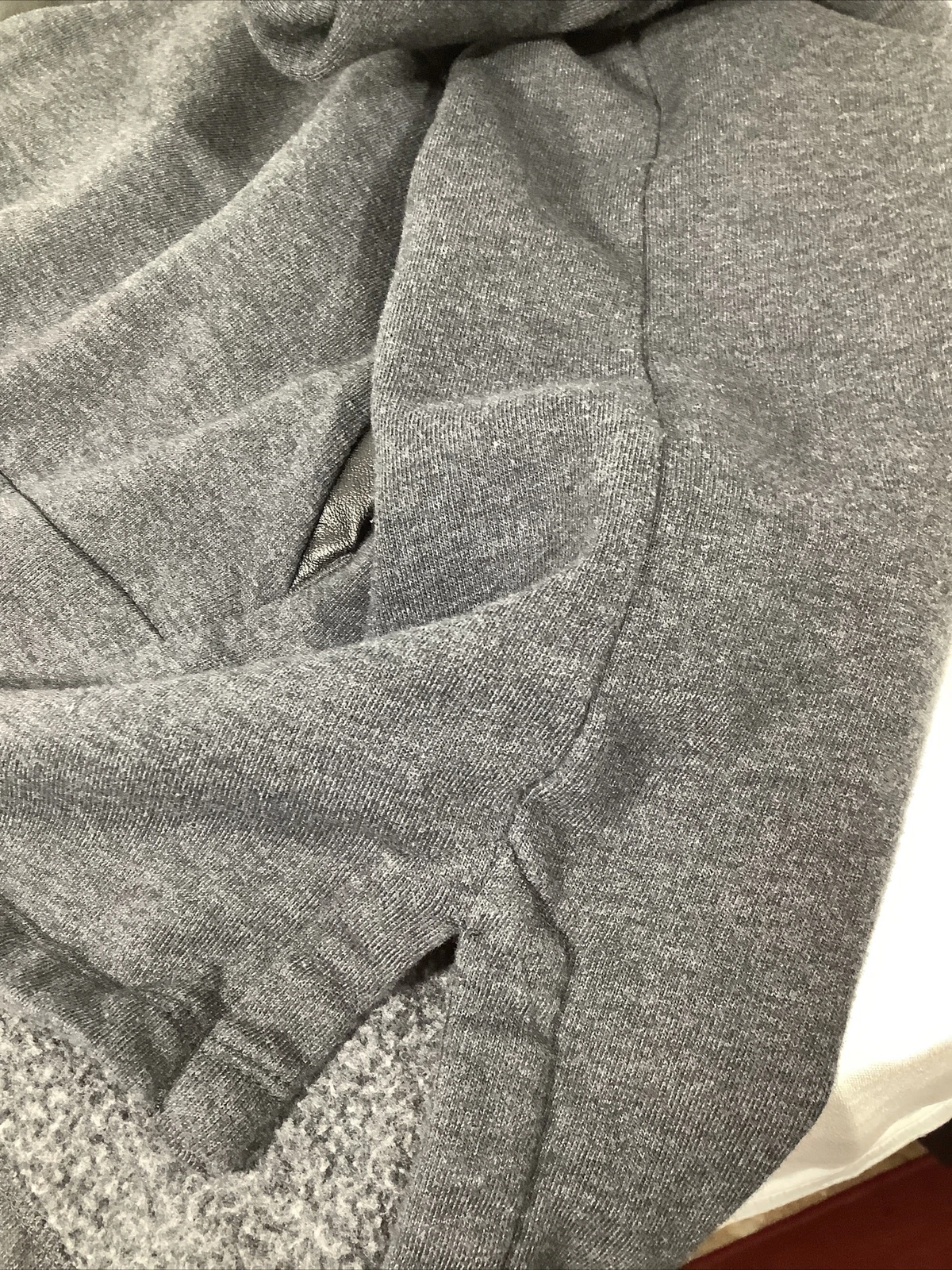 lole hooded tunic pullover front pockets charcoal sweatshirt