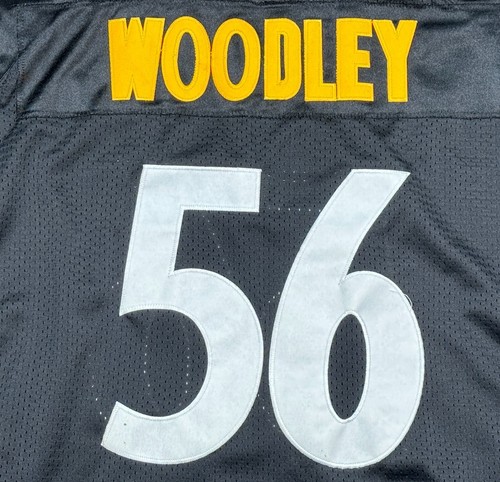 Reebok NFL Vtg Pittsburgh Steelers #56 Stitched # Lamarr Woodley Jersey Sz 54 - Bild 13 von 13