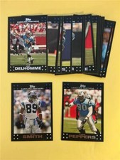 2007 Topps Carolina Panthers Team Set 15 Cards