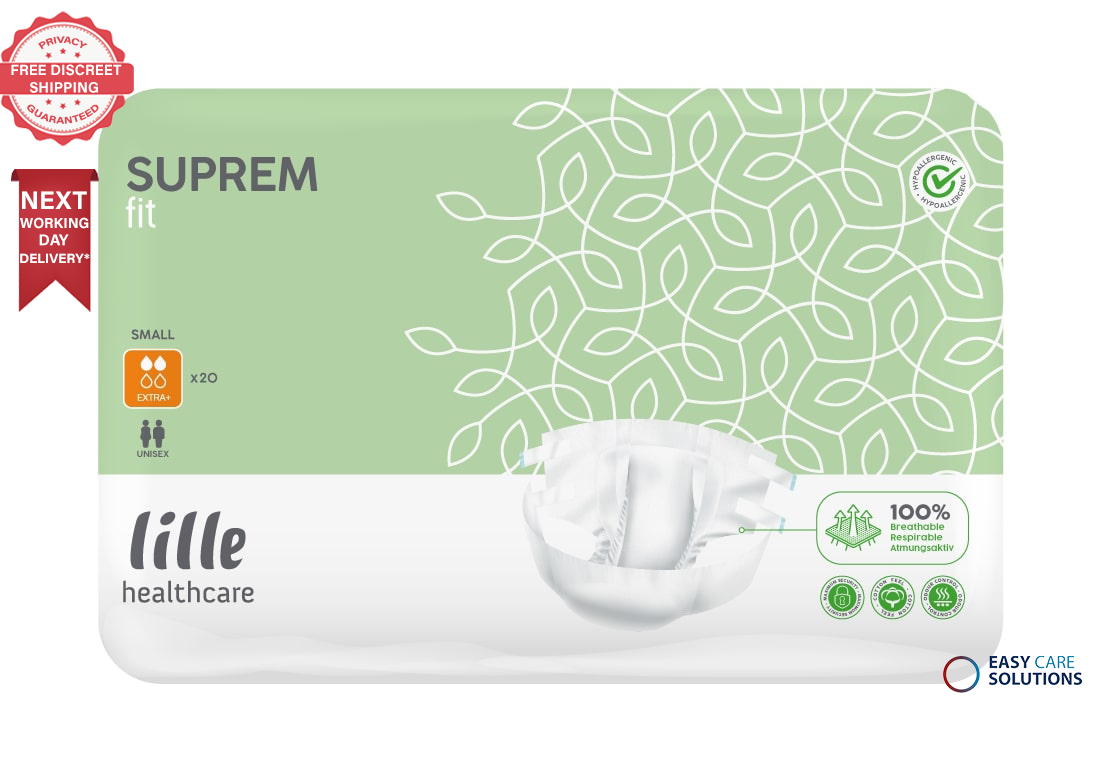 20 x Lille Suprem Fit Extra Plus | Small|Adult Incontinence Flex|1 Pack of 20