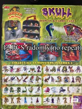 MEG Skeleton Chamber Ornament Monster In My Pocket 12 PCS/Set