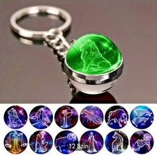 3D-Sternzeichen-Schlüsselanhänger Neu, farbiges Design! Top Geschenk