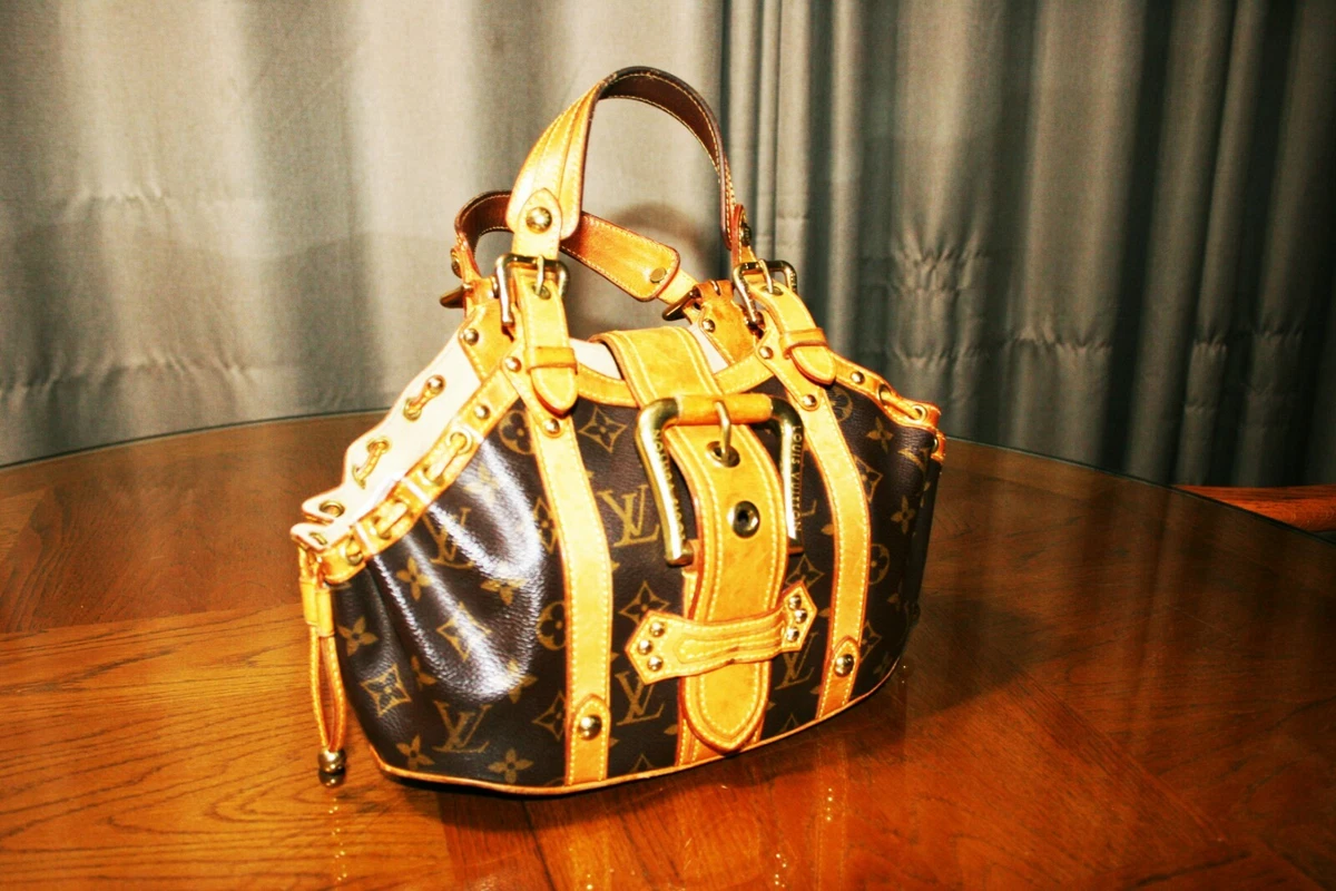 Louis+Vuitton+Theda+Tote+GM+Brown+Canvas for sale online