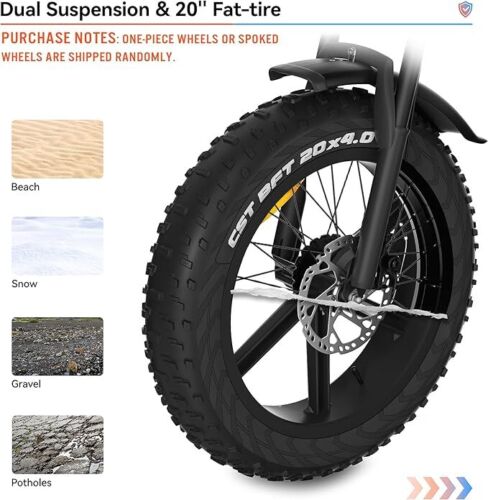 20 inch 48V 14Ah Electric Bike Off-Road Adventures Mountain bike MTB UK E-Bike - Picture 22 of 24
