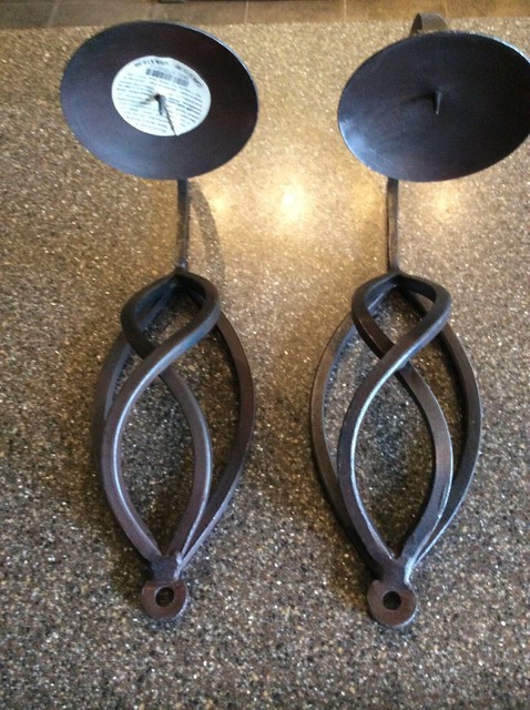 Pier 1 Set Of 2 Wrought Iron Wall Candle Holders For Sale Online
