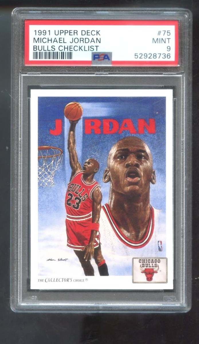 1999 UD NBA MICHAEL JORDAN PSA9 ジョーダン 1991-92 Upper Deck #75 Michael Jordan PSA 9 Graded Card NBA