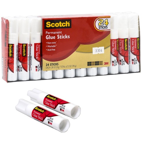 Scotch Permanent Glue Stick 0.28 Oz 24 Ct A2170b for sale online eBay
