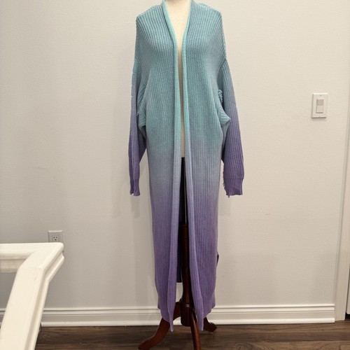 Cardigan pull femme Free People Come Together petit multi ombre ouvert devant - Photo 1/18
