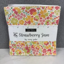 Moda Strawberry Jam By Corey Yoder .....Charm Pack 42 Squares 5"