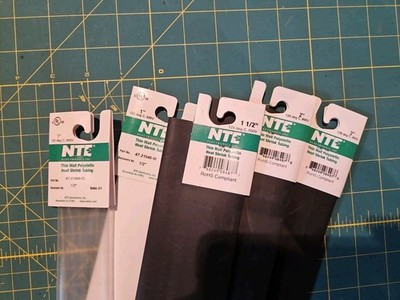 NTE HEAT SHRINK TUBING ASSORTED WIDTHS 1'', 1 1/2'' & 2'' All 48'' Length