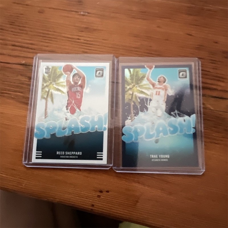 Panini Donruss Optic 2023-24 NBA Splash! 2-Card Lot Trae Young Sheppard #13 #9