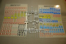 HO, Lot de panneaux de signalisation + autocollants !!!