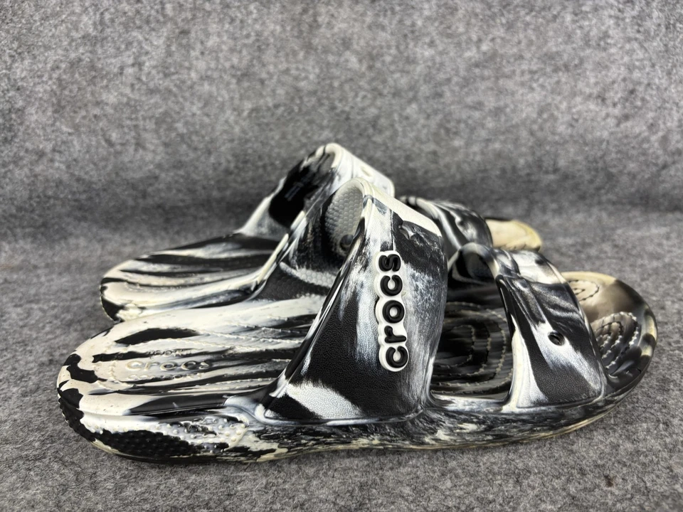 Crocs Classic Slide Shoes Womens Size 8 Mens Size 6 Comfort Sandals Marble - Image 4 of 4