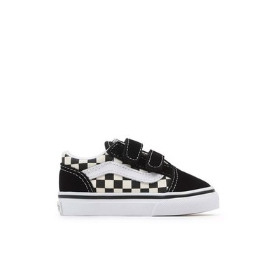 VANS OLD SKOOL V KIDS SHOES PRIMARY CHECK