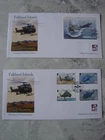 (V3127 ) FALKLAND ISLANDS 2009 Centenary of Naval Aviation Set + MS FDC's