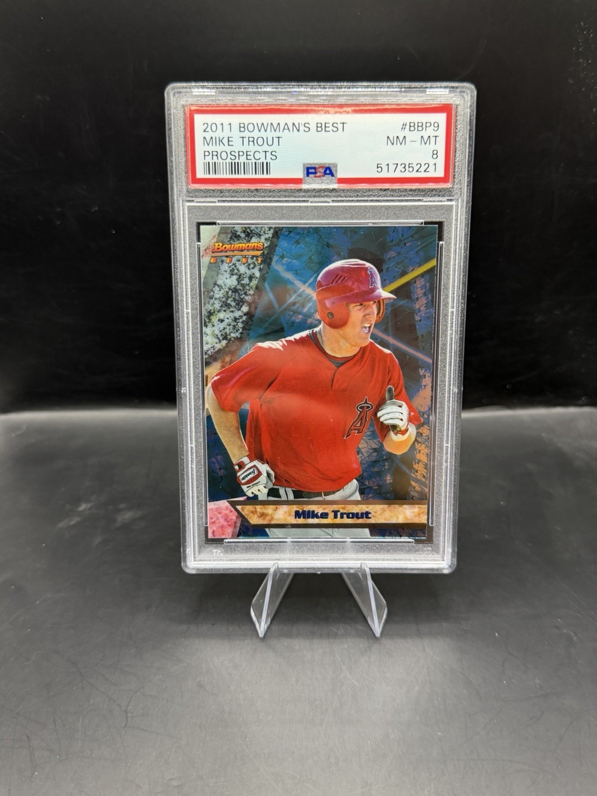2011 Bowman Bowman's Best Prospects Mike Trout #BBP9 PSA 8
