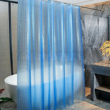 jssablo Blue Shower Curtain Liner 100 Waterproof EVA 3D Shower Curtains with...