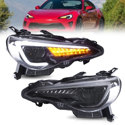 Pair VLAND Headlights For 2012-2021 Toyota 86 Subaru BRZ Scion FR-S Sequential