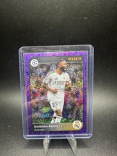 2025 Topps Merlin UEFA Club Competitions Antonio Rudiger /15 Purple Speckle