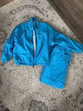 Vintage 80s/90s Head Windbreaker Tracksuit Size Large Turquoise Color