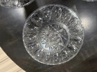 Set of 3 Clear Plastic Deviled Egg Platters Simulated Crystal Pattern Round Tray — photo 6
