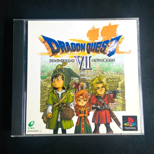 Dragon Quest 7 VII PS1 NTSC-J Import CIB Tested & Working