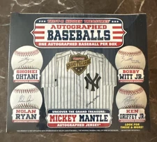2025 TRISTAR Hidden Treasures Autographed Baseball MLB Blind Box Sealed Mantle?