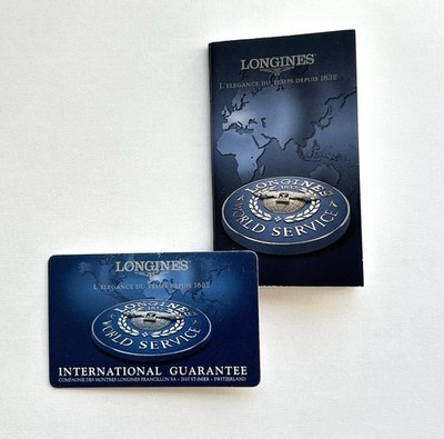 Original Longines Papiere International Guarantee Ref. 26194 mit Booklet