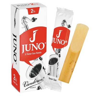 JUNO Tenor Saxophone Reeds, Strength 2.5, Box of 5, JSR7125