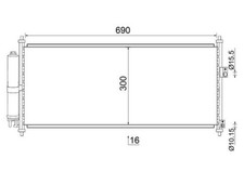MAHLE AC Condenser For NISSAN Almera II Primera 00-08 92100BM405