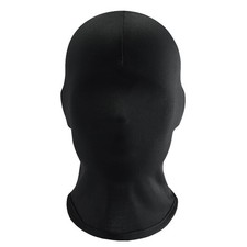 2 Piezas Máscara Facial Completa Negra Cubierta Mascarillas Piel Sin Rostro 25 x 32 cm,