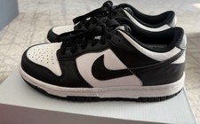 Nike Dunk Low Kids' Size 4.5Y Panda White Black Sneakers, Gently Worn