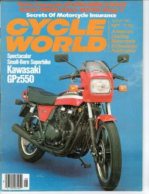 August 1981 Cycle World motorcycle magazine Maico 250 Kawasaki Suzuki BMW R100 - Image 1 of 3