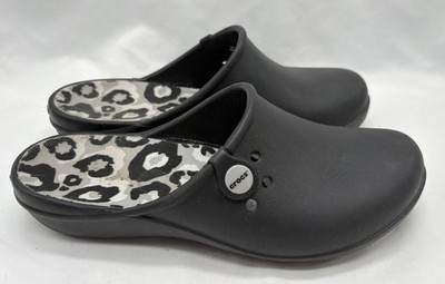 Crocs Women's Black Tully II Slip On Clogs Mules Size 9