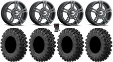 ITP SS212 15" Wheels Black 35" MotoRavage XL Tires Polaris RZR Turbo R & Pro R