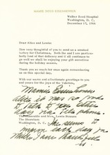 MAMIE DOUD EISENHOWER - TYPED LETTER SIGNED 12/17/1966