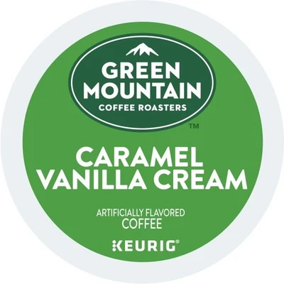 GREEN MOUNTAIN COFFEE ROASTERS Green Mountain Coffee Caramel Vanilla Cream, Keurig K-Cup Pod, Light Roast, 48ct