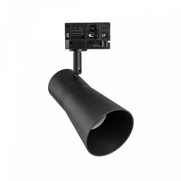 Led 3-Phasen Stromschienenstrahler GU10 Spot IP20 Max.10W Schwarz Verstellbar-image