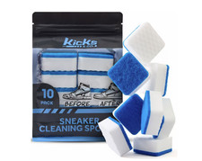 Kicks  Co Sneaker Cleaning Sponges 10-Pack Dual-Sided Shoe Cleaner Sponge Kit