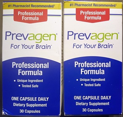 2 PREVAGEN PROFESSIONAL FORMULA 40mg BRAIN HEALTH SUPPLEMENT 30 X2 60 CAPSULES!!