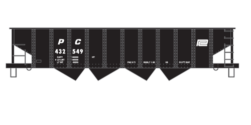 HO Penn Central PC-Green Painted Baggage, RPO, And Coaches Passenger Car Decals