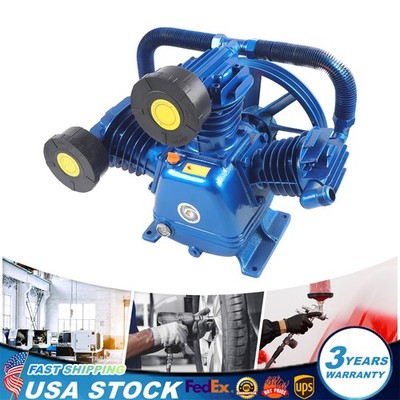 10 HP Replacement Air Compressor Pump 2 Stage 3 Cylinder A/C Pump Head 175PSI