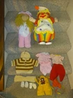 2 - 1983 Cabbage Patch Kids Girl Dolls Clown Bunny + Extra Clothing & Shoes VG++