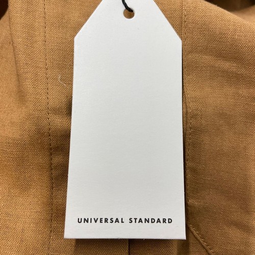 UNIVERSAL STANDARD Dune Linen Shirt Dress Women's Size XS 10-12 - Picture 3 of 7