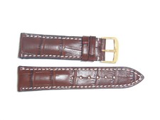 RIOS1931 Embossed Alligator grain Watch band 20 mm S Short Mahogany NEW ORLEANS