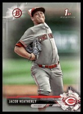 2017 Bowman Draft #BD-18 Jacob Heatherly #BD-18 Silver /499