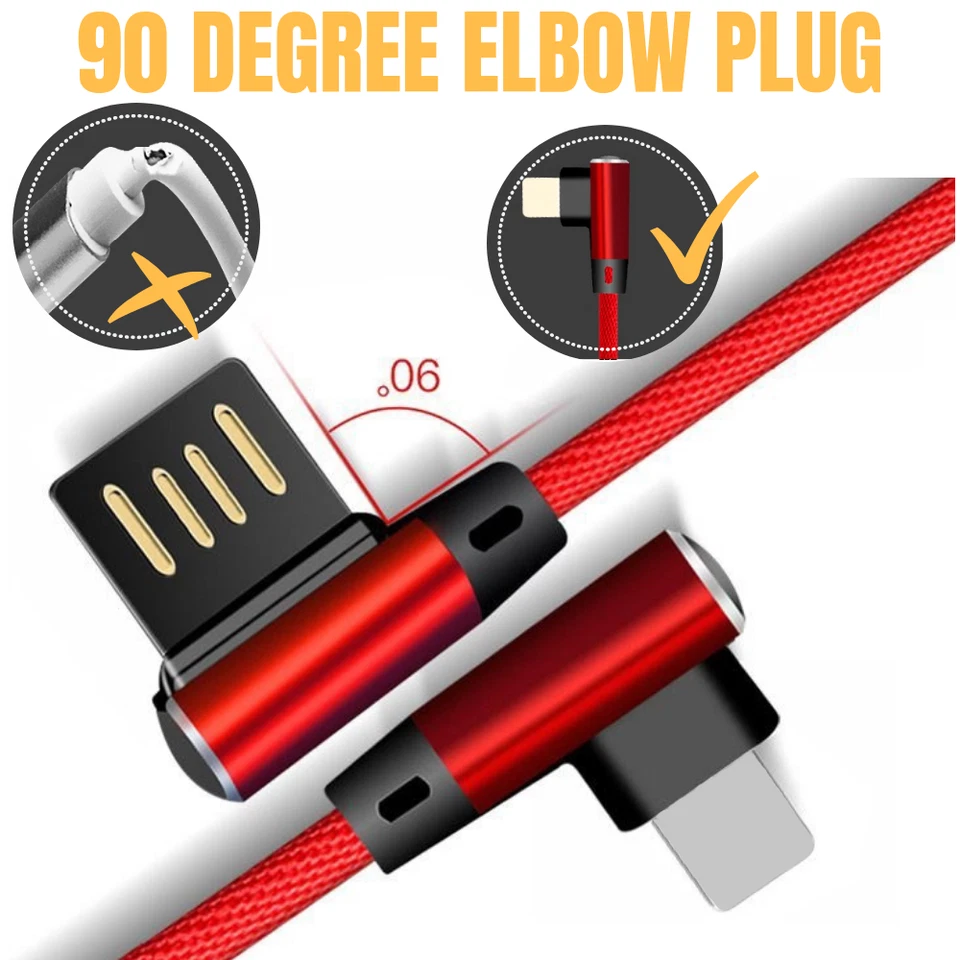 3Pack USB Fast Charger Cable Heavy Duty For iPhone 11 XR 8 7 6 5c Charging Cord - Image 2 of 4