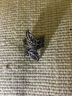 Ring silver colored size approximately 5/8" diameter — photo 1